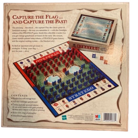 Stratego Game, Milton Bradley, Classic Game in Wooden Box, Special Edition, OS - Picture 11 of 13